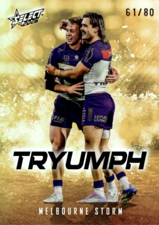 2026 NRL League Heroes Tryumph Gold - TG048 Melbourne Storm Team