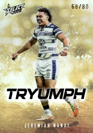 2026 NRL League Heroes Tryumph Gold - TG057 Jeremiah Nanai North QLD Cowboys