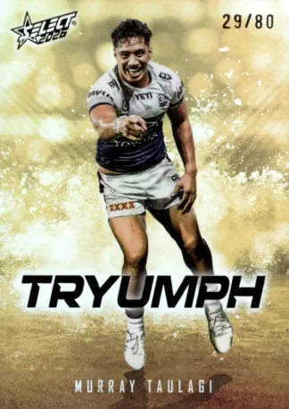 2026 NRL League Heroes Tryumph Gold - TG058 Murray Taulagi North QLD Cowboys
