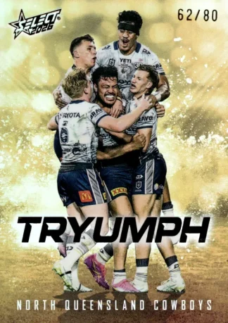 2026 NRL League Heroes Tryumph Gold - TG060 North QLD Cowboys Team