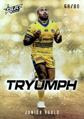 2026 NRL League Heroes Tryumph Gold - TG063 Junior Paulo Parramatta Eels