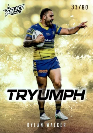 2026 NRL League Heroes Tryumph Gold - TG064 Dylan Walker Parramatta Eels