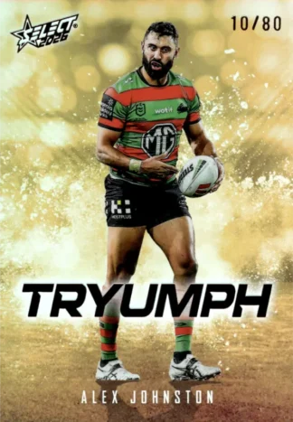 2026 NRL League Heroes Tryumph Gold - TG073 Alex Johnston South Sydney Rabbitohs