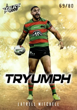 2026 NRL League Heroes Tryumph Gold - TG075 Latrell Mitchell South Sydney Rabbitohs