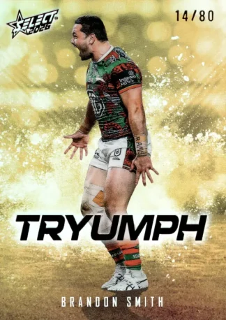 2026 NRL League Heroes Tryumph Gold - TG076 Brandon Smith South Sydney Rabbitohs