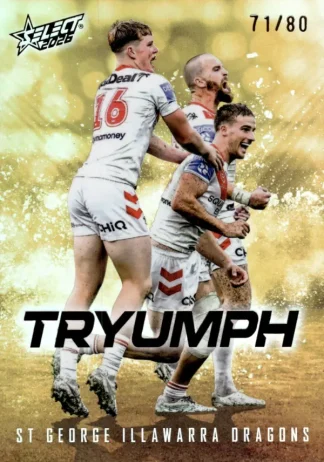 2026 NRL League Heroes Tryumph Gold - TG083 St George Dragons Team
