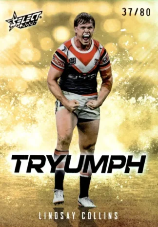 2026 NRL League Heroes Tryumph Gold - TG085 Lindsay Collins Sydney Roosters