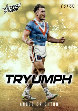 2026 NRL League Heroes Tryumph Gold - TG086 Angus Crichton Sydney Roosters