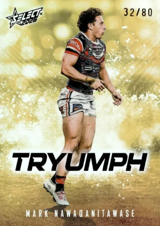 2026 NRL League Heroes Tryumph Gold - TG087 Mark Nawaqanitawase Sydney Roosters