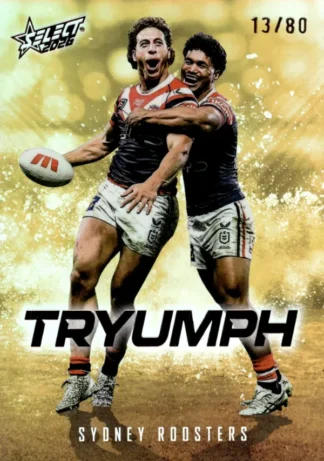 2026 NRL League Heroes Tryumph Gold - TG089 Sydney Roosters Team