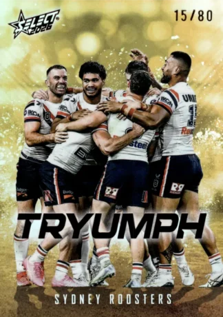 2026 NRL League Heroes Tryumph Gold - TG090 Sydney Roosters Team