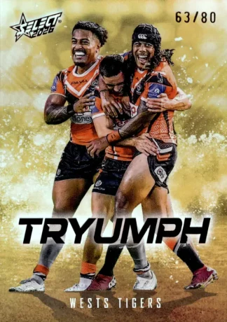 2026 NRL League Heroes Tryumph Gold - TG102 Wests Tigers Team