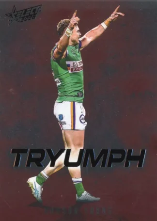 2026 NRL League Heroes Tryumph Red - TR010 Hudson Young Canberra Raiders