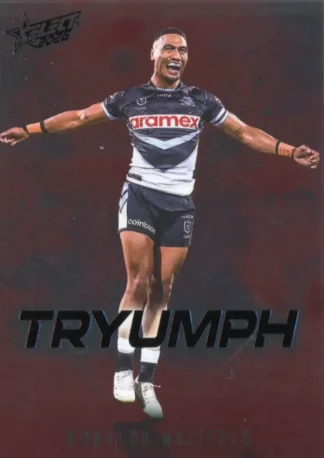 2026 NRL League Heroes Tryumph Red - TR020 Ronaldo Mulitalo Cronulla Sharks