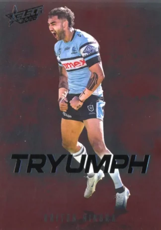 2026 NRL League Heroes Tryumph Red - TR021 Briton Nikora Cronulla Sharks