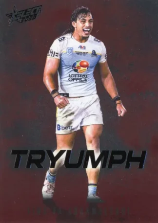2026 NRL League Heroes Tryumph Red - TR032 Tino Fa'asuamaleaui Gold Coast Titans