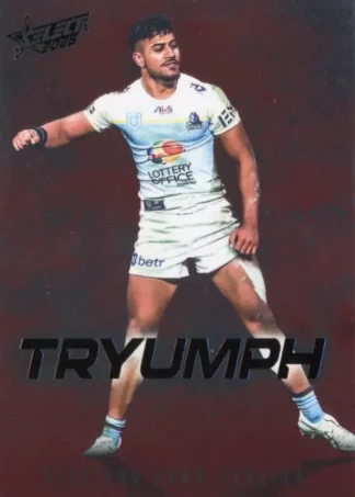 2026 NRL League Heroes Tryumph Red - TR034 Alofiana Khan-Pereira Gold Coast Titans