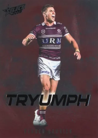 2026 NRL League Heroes Tryumph Red - TR037 Reuben Garrick Manly Sea Eagles