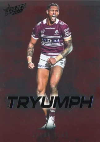2026 NRL League Heroes Tryumph Red - TR039 Jason Saab Manly Sea Eagles