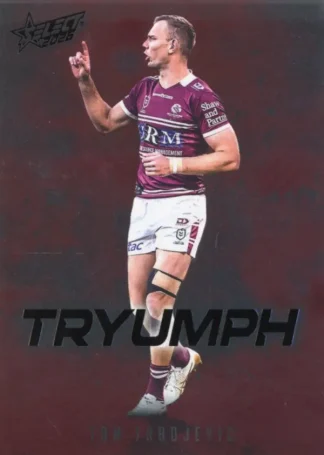 2026 NRL League Heroes Tryumph Red - TR040 Tom Trbojevic Manly Sea Eagles