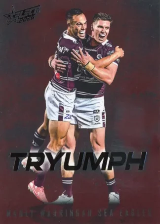 2026 NRL League Heroes Tryumph Red - TR042 Manly Sea Eagles Team