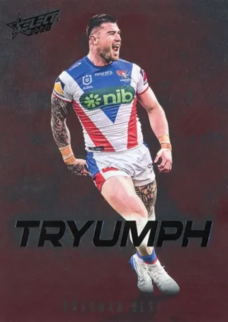 2026 NRL League Heroes Tryumph Red - TR049 Bradman Best Newcastle Knights