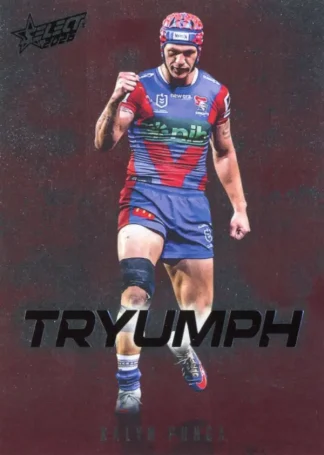 2026 NRL League Heroes Tryumph Red - TR051 Kalyn Ponga Newcastle Knights