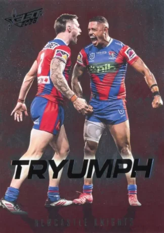 2026 NRL League Heroes Tryumph Red - TR054 Newcastle Knights Team