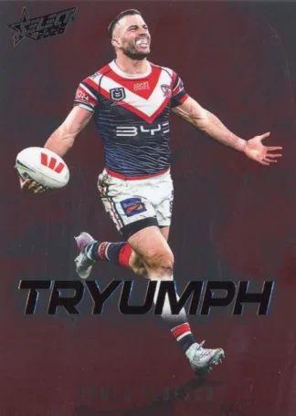 2026 NRL League Heroes Tryumph Red - TR088 James Tedesco Sydney Roosters