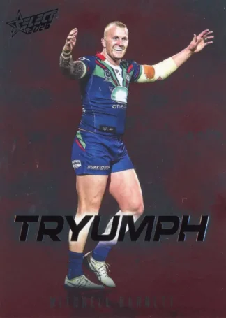 2026 NRL League Heroes Tryumph Red - TR091 Mitchell Barnett Warriors