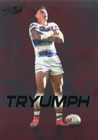 2026 NRL League Heroes Tryumph Red - TR093 Charnze Nicoll-Klokstad Warriors