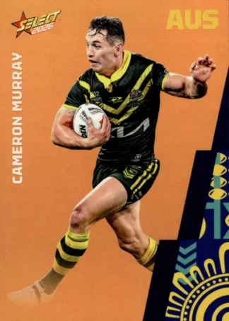 2026 Rugby League World Cup Base Parallel Orange - BO009 Cameron Murray Australia