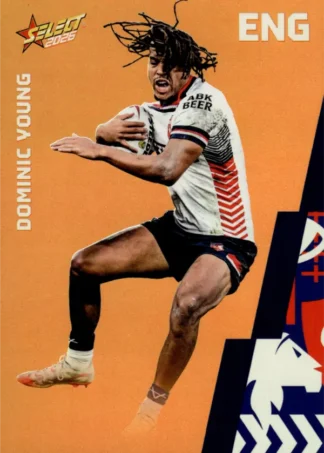 2026 Rugby League World Cup Base Parallel Orange - BO040 Dominic Young England