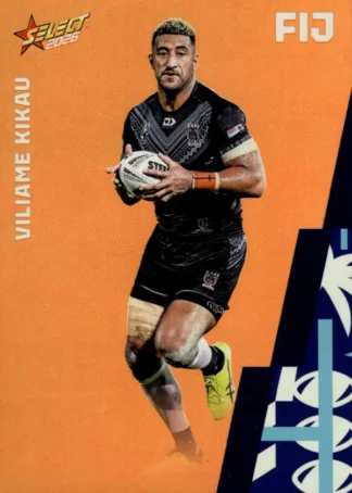2026 Rugby League World Cup Base Parallel Orange - BO046 Viliame Kikau Fiji