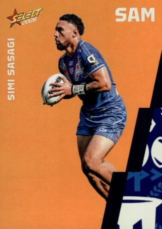 2026 Rugby League World Cup Base Parallel Orange - BO114 Simi Sasagi Samoa