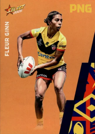2026 Rugby League World Cup Base Parallel Orange - BO149 Fleur Ginn PNG