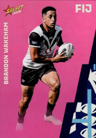 2026 Rugby League World Cup Base Parallel Pink - BP053 Brandon Wakeham Fiji