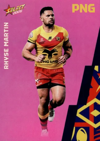 2026 Rugby League World Cup Base Parallel Pink - BP103 Rhyse Martin PNG