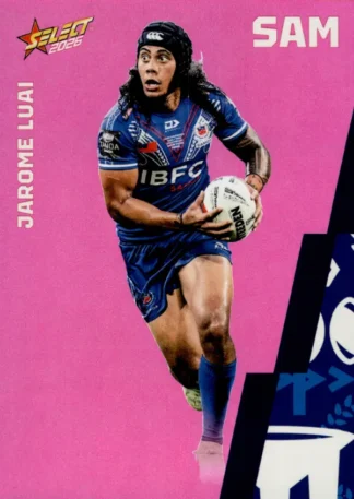 2026 Rugby League World Cup Base Parallel Pink - BP110 Jarome Luai Samoa