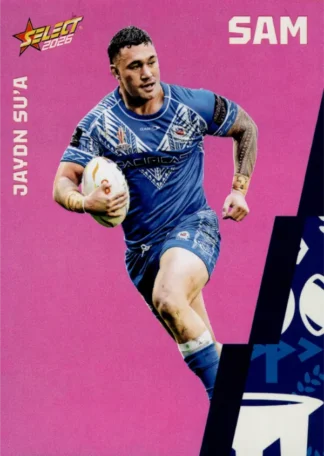 2026 Rugby League World Cup Base Parallel Pink - BP115 Jaydn Su'a Samoa