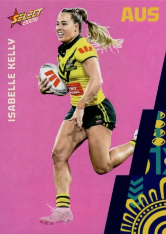 2026 Rugby League World Cup Base Parallel Pink - BP132 Isabelle Kelly Australia
