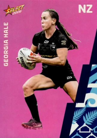 2026 Rugby League World Cup Base Parallel Pink - BP144 Georgia Hale New Zealand
