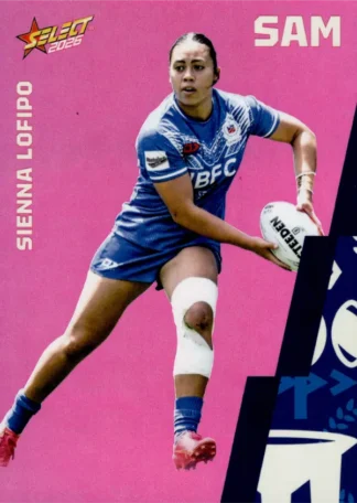 2026 Rugby League World Cup Base Parallel Pink - BP150 Sienna Lofipo Samoa