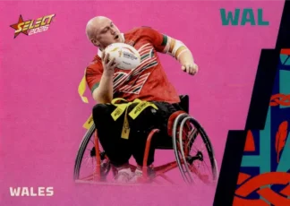 2026 Rugby League World Cup Base Parallel Pink - BP163 Wales Wheelchair Team