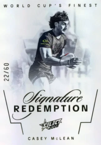 2026 Rugby League World Cup Finest Signature - WFS09 Casey McLean New Zealand