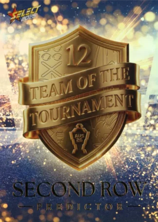 2026 Rugby League World Cup Team Of The Tournament Predictor - TTP12 Second-Rower Predictor