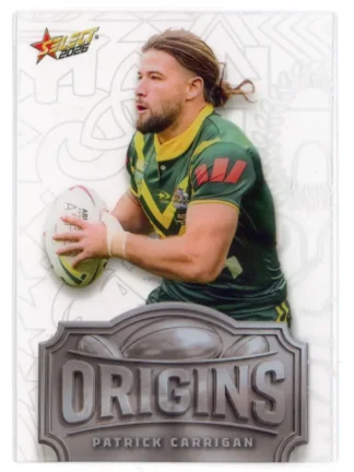 2026 Rugby League World Cup Origins Silver Acetate - OSA01 Patrick Carrigan Australia