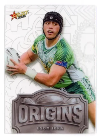 2026 Rugby League World Cup Origins Silver Acetate - OSA06 Esom Ioka Cook Islands