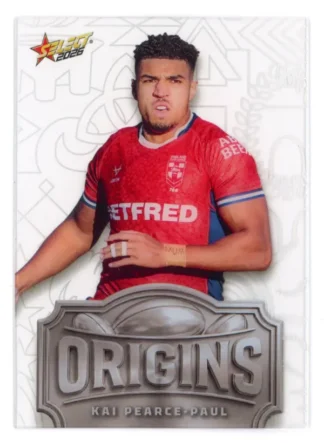 2026 Rugby League World Cup Origins Silver Acetate - OSA11 Kai Pearce-Paul England