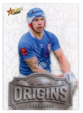 2026 Rugby League World Cup Origins Silver Acetate - OSA19 Théo Fages France